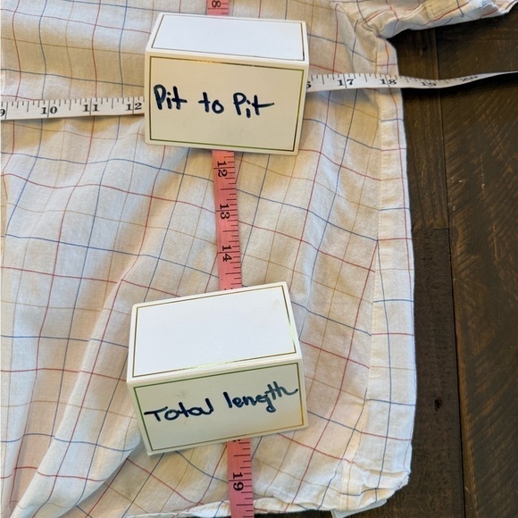 Madewell rainbow windowpane tie front  blouse size small - Picture 8 of 8